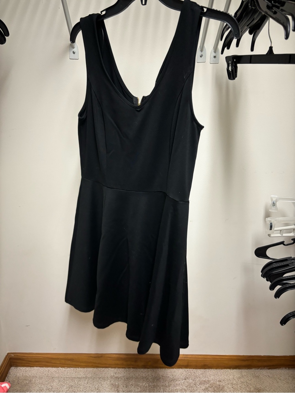 Cynthia Rowley Black Sleeveless Fit-and-Flare Dress